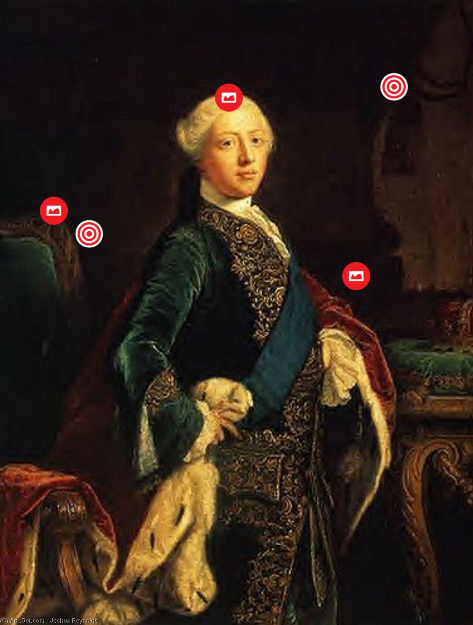 WikiOO.org - 백과 사전 - 회화, 삽화 Joshua Reynolds - George III