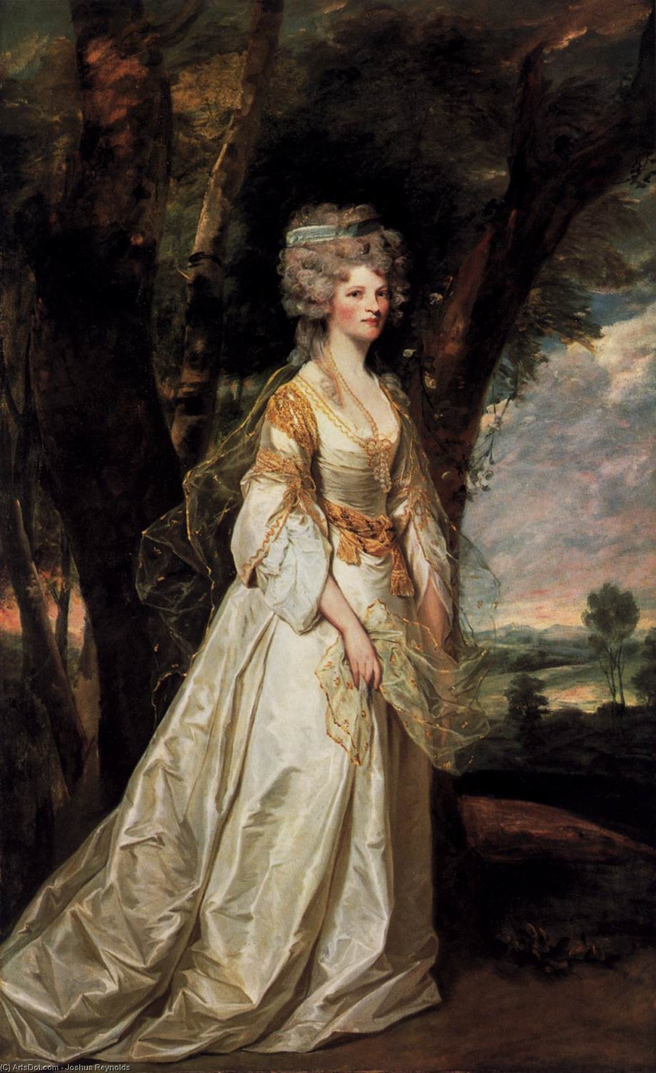 WikiOO.org - دایره المعارف هنرهای زیبا - نقاشی، آثار هنری Joshua Reynolds - Lady Sunderlin