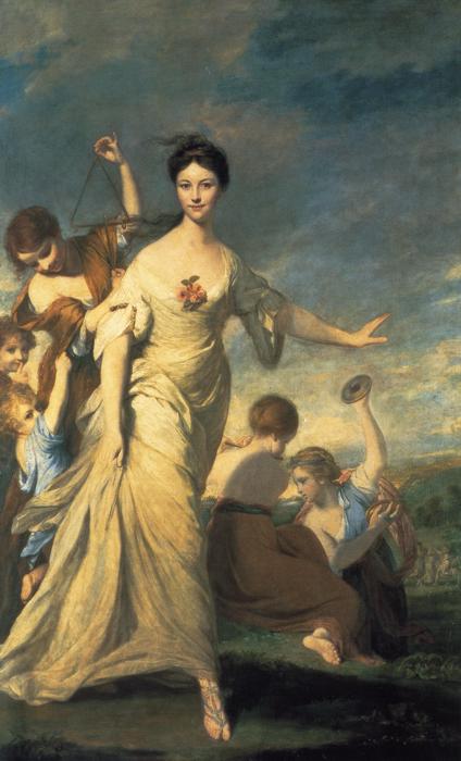 Wikioo.org – La Enciclopedia de las Bellas Artes - Pintura, Obras de arte de Joshua Reynolds - La señora Hale
