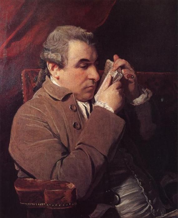 Wikioo.org - Bách khoa toàn thư về mỹ thuật - Vẽ tranh, Tác phẩm nghệ thuật Joshua Reynolds - Portrait of Joseph Baretti
