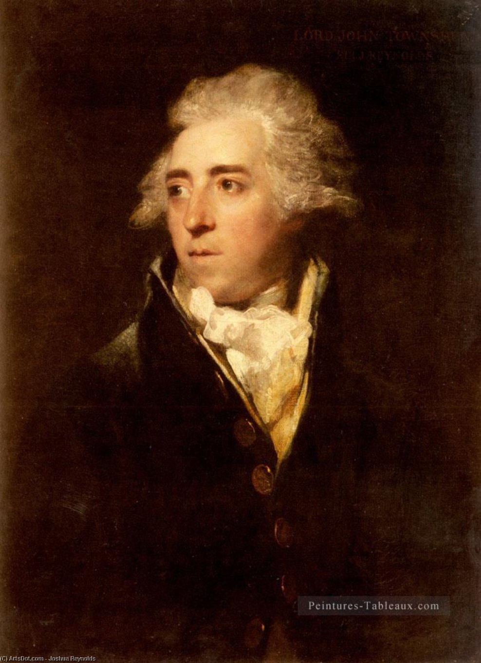 Wikoo.org - موسوعة الفنون الجميلة - اللوحة، العمل الفني Joshua Reynolds - Portrait of Lord John Townshend