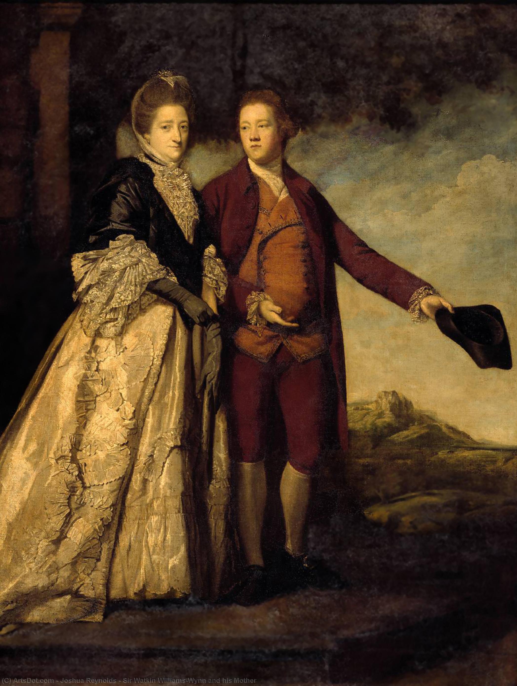 Wikioo.org - The Encyclopedia of Fine Arts - Painting, Artwork by Joshua Reynolds - Sir Watkin Williams-Wynn and his Mother