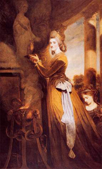 Wikioo.org - The Encyclopedia of Fine Arts - Painting, Artwork by Joshua Reynolds - Mrs. Peter Beckford