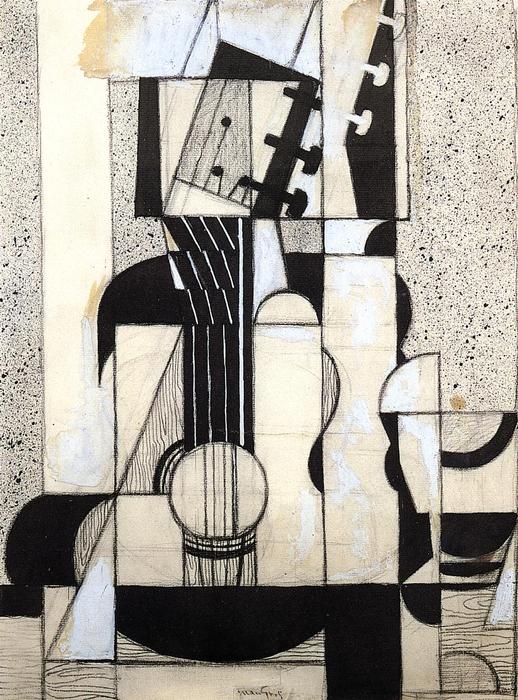 Wikioo.org - The Encyclopedia of Fine Arts - Painting, Artwork by Juan Gris - Still Life with Guitar