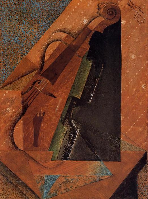 WikiOO.org - Енциклопедия за изящни изкуства - Живопис, Произведения на изкуството Juan Gris - The violin
