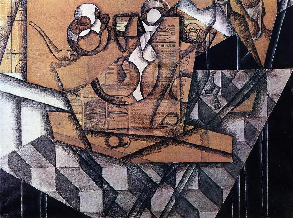 Wikioo.org - The Encyclopedia of Fine Arts - Painting, Artwork by Juan Gris - Tea Cups