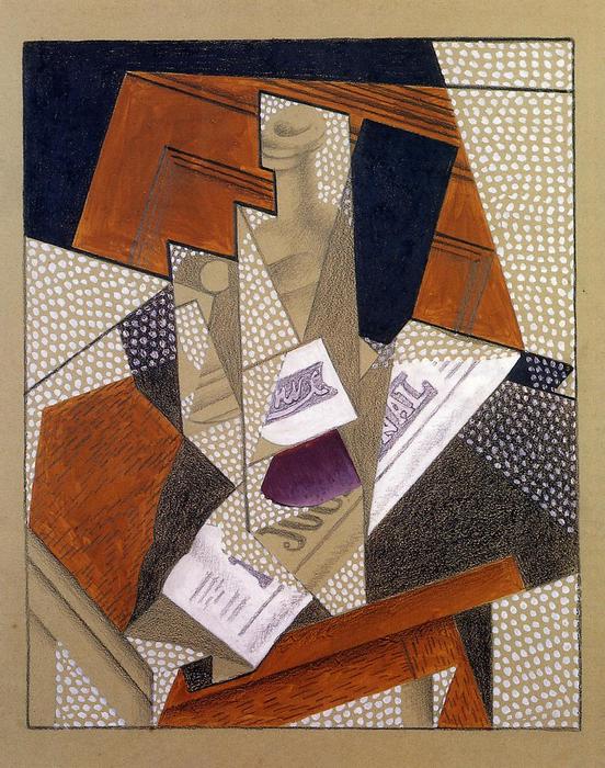 Wikioo.org - The Encyclopedia of Fine Arts - Painting, Artwork by Juan Gris - Bottle