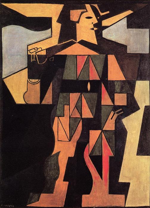 Wikioo.org - The Encyclopedia of Fine Arts - Painting, Artwork by Juan Gris - Harlequin
