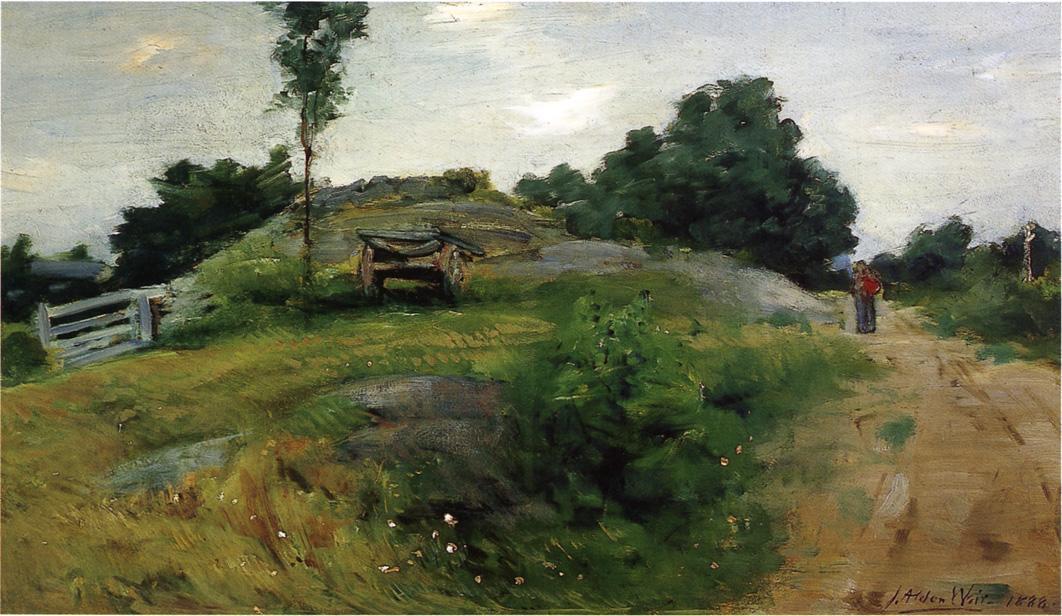 WikiOO.org - Encyclopedia of Fine Arts - Maľba, Artwork Julian Alden Weir - Connecticut Scene