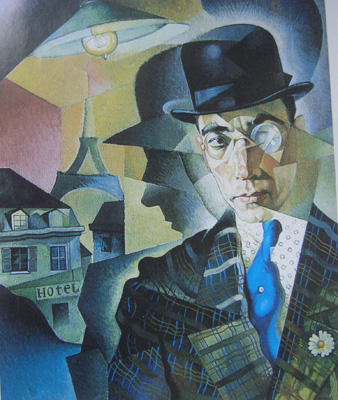 Wikioo.org - The Encyclopedia of Fine Arts - Painting, Artwork by Jury Annenkov - Portrait of photographer M.A. Sherling