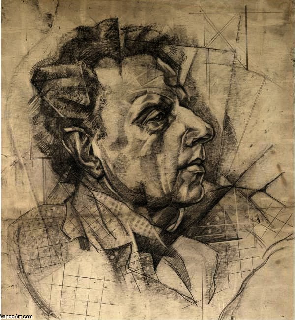 Wikioo.org - The Encyclopedia of Fine Arts - Painting, Artwork by Jury Annenkov - Portrait of Vsevolod Meyerhold