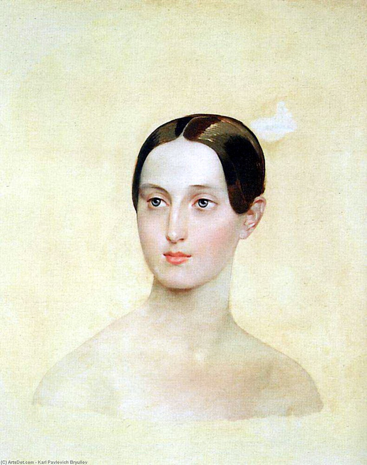 Wikioo.org - The Encyclopedia of Fine Arts - Painting, Artwork by Karl Pavlovich Bryullov - Portrait of Grand Duchess Maria Nikolaevna