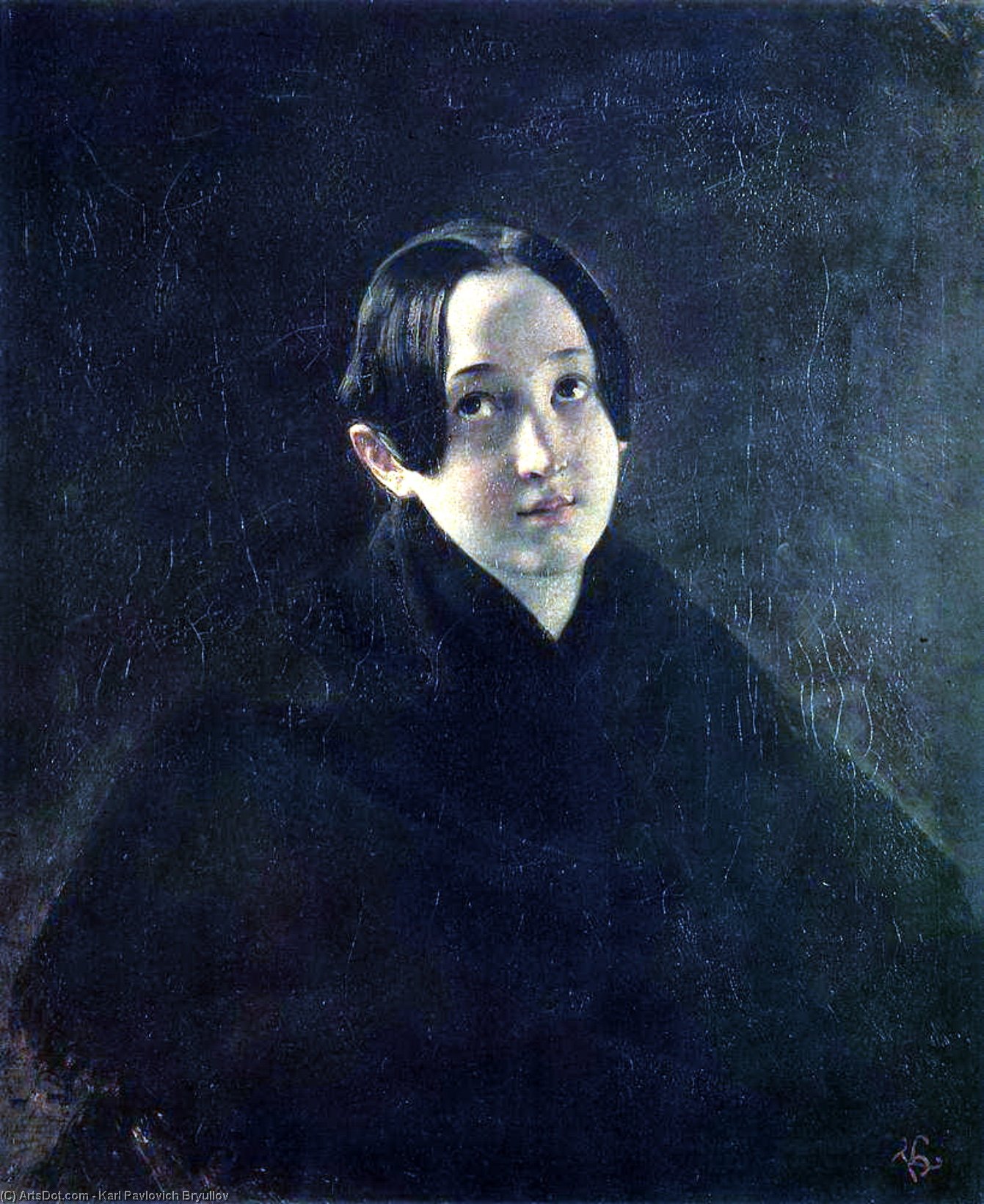 WikiOO.org - 百科事典 - 絵画、アートワーク Karl Pavlovich Bryullov - あなたがたの肖像。 I. Durnova