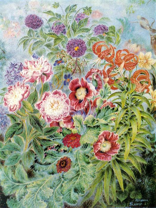 WikiOO.org - Enciklopedija dailės - Tapyba, meno kuriniai Kateryna Vasylivna Bilokur - Bouquet of flowers