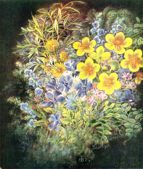 Wikioo.org - The Encyclopedia of Fine Arts - Painting, Artwork by Kateryna Vasylivna Bilokur - Flowers