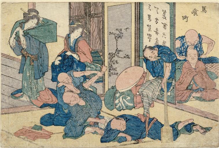 WikiOO.org – 美術百科全書 - 繪畫，作品 Katsushika Hokusai - 街景新pubished（8）