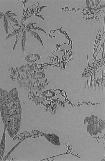 Wikioo.org – La Enciclopedia de las Bellas Artes - Pintura, Obras de arte de Katsushika Hokusai - Flores y lirios de agua en el Mangwe, Tomé