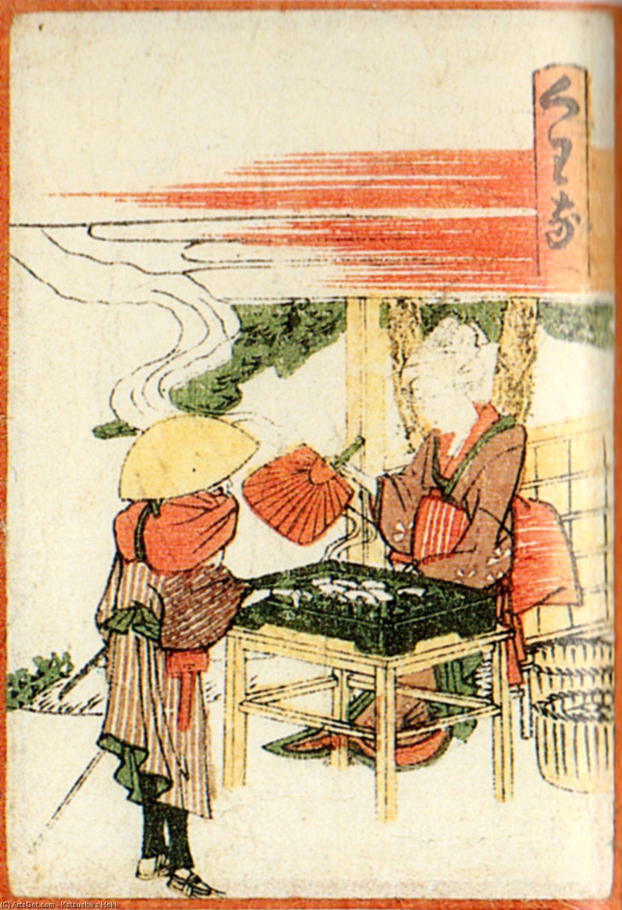 WikiOO.org - Енциклопедия за изящни изкуства - Живопис, Произведения на изкуството Katsushika Hokusai - Kuwana