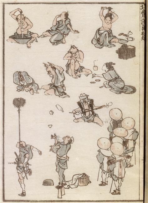 WikiOO.org - Енциклопедія образотворчого мистецтва - Живопис, Картини
 Katsushika Hokusai - Manga