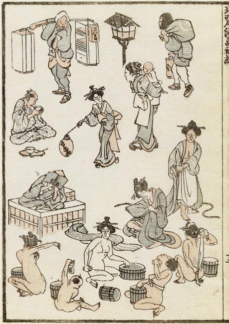 Wikioo.org – La Enciclopedia de las Bellas Artes - Pintura, Obras de arte de Katsushika Hokusai - Manga