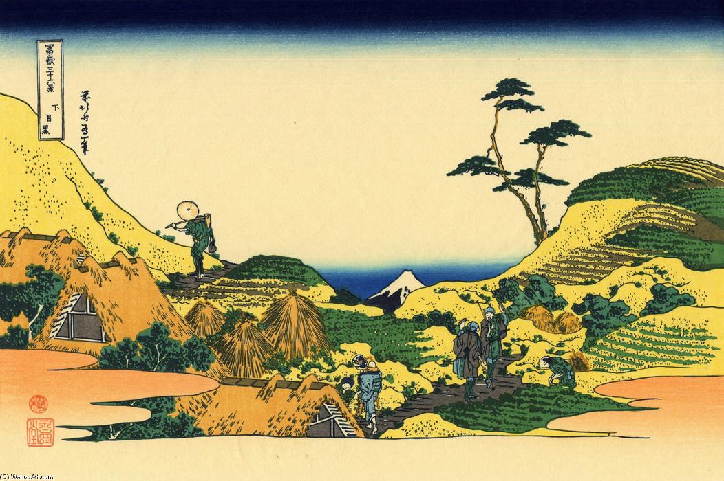 Wikioo.org - The Encyclopedia of Fine Arts - Painting, Artwork by Katsushika Hokusai - Shimomeguro