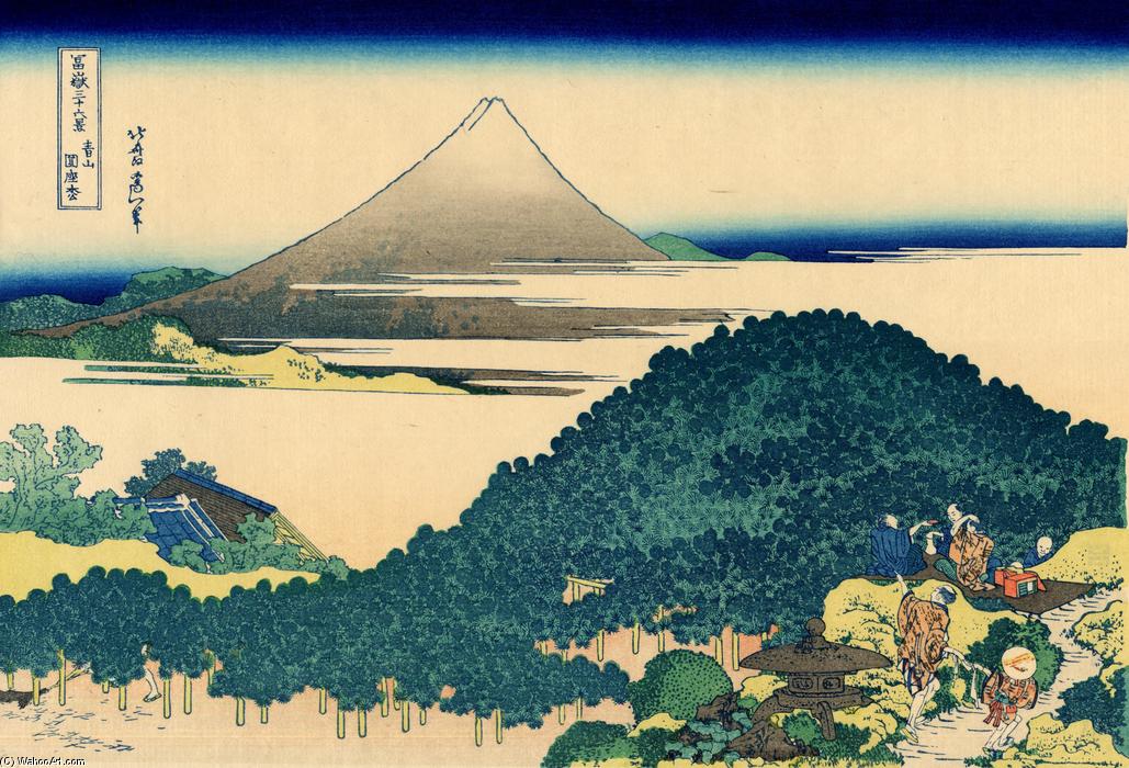 Wikioo.org - สารานุกรมวิจิตรศิลป์ - จิตรกรรม Katsushika Hokusai - The coast of seven leages in Kamakura