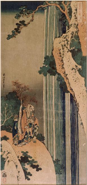 Wikioo.org - สารานุกรมวิจิตรศิลป์ - จิตรกรรม Katsushika Hokusai - The poet Li Po