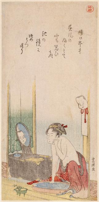 Wikioo.org - Die Enzyklopädie bildender Kunst - Malerei, Kunstwerk von Katsushika Hokusai - frau