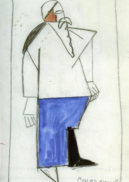 WikiOO.org - Enciklopedija likovnih umjetnosti - Slikarstvo, umjetnička djela Kazimir Severinovich Malevich - Old Timer