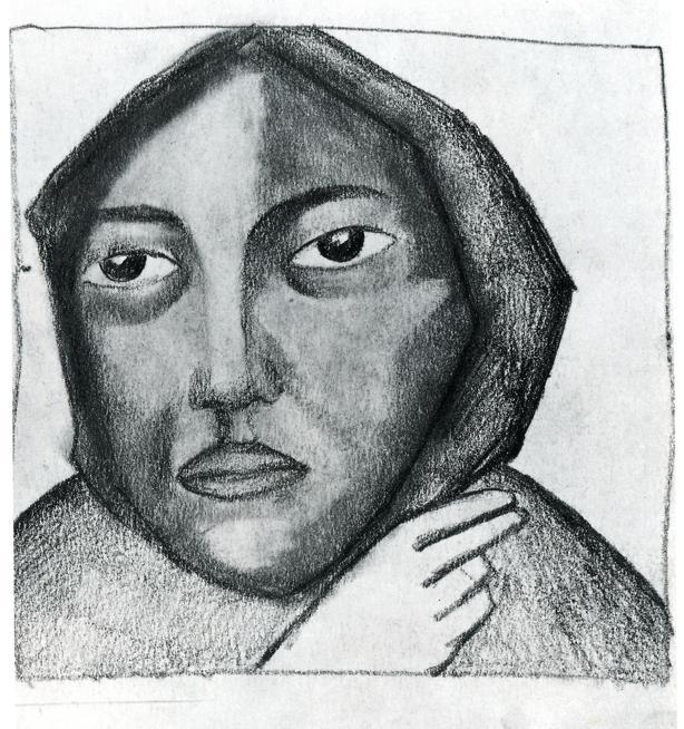 WikiOO.org - Enciklopedija likovnih umjetnosti - Slikarstvo, umjetnička djela Kazimir Severinovich Malevich - Praying Woman