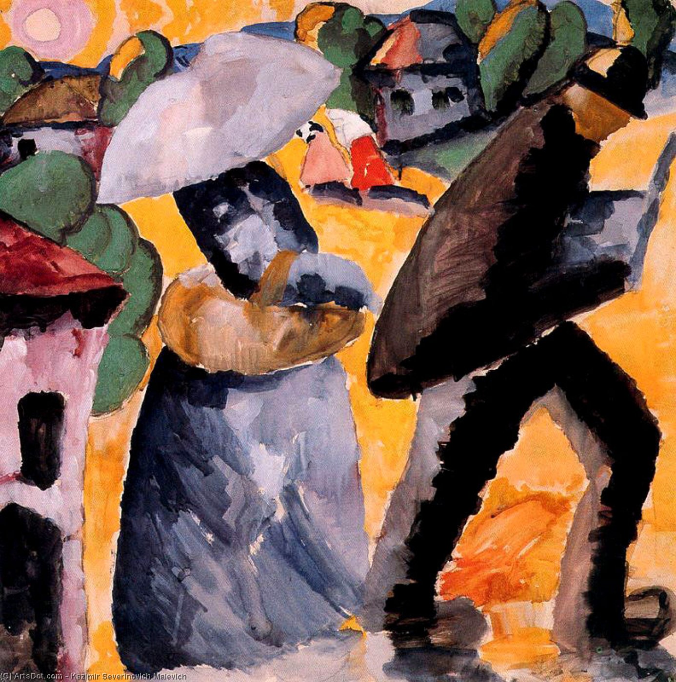 WikiOO.org - Encyclopedia of Fine Arts - Lukisan, Artwork Kazimir Severinovich Malevich - Province