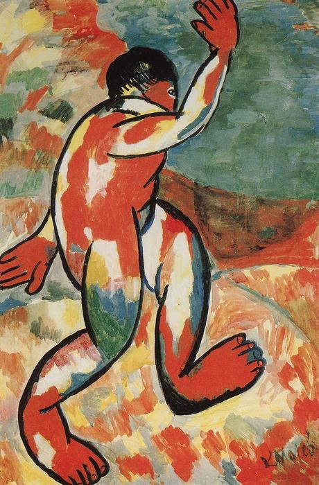 WikiOO.org - Encyclopedia of Fine Arts - Maľba, Artwork Kazimir Severinovich Malevich - Bather