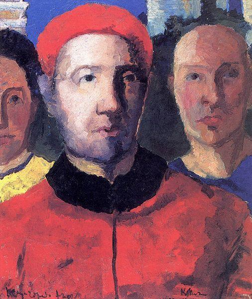 Wikioo.org - The Encyclopedia of Fine Arts - Painting, Artwork by Kazimir Severinovich Malevich - Triple portrait