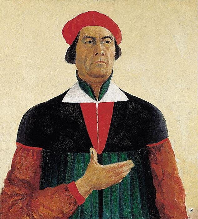 WikiOO.org - אנציקלופדיה לאמנויות יפות - ציור, יצירות אמנות Kazimir Severinovich Malevich - Self-Portrait