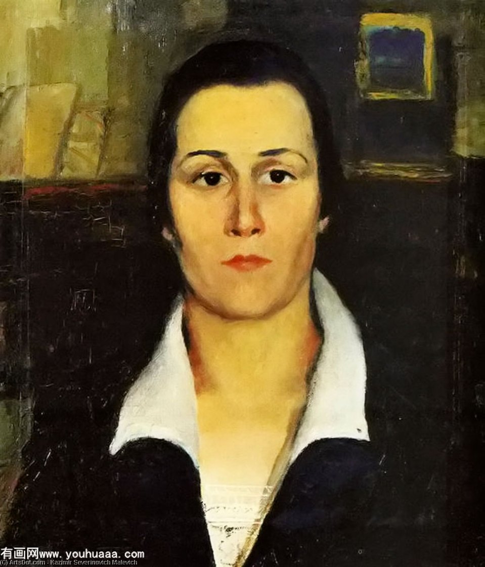 Wikioo.org - The Encyclopedia of Fine Arts - Painting, Artwork by Kazimir Severinovich Malevich - Portrait of a Woman