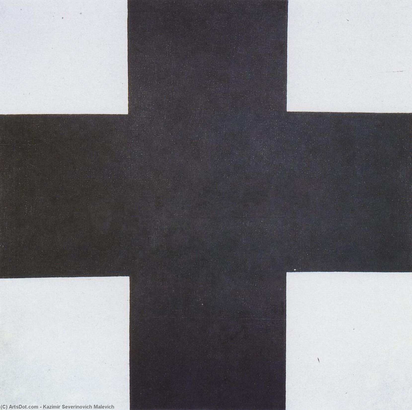 WikiOO.org - Encyclopedia of Fine Arts - Maalaus, taideteos Kazimir Severinovich Malevich - Black Cross