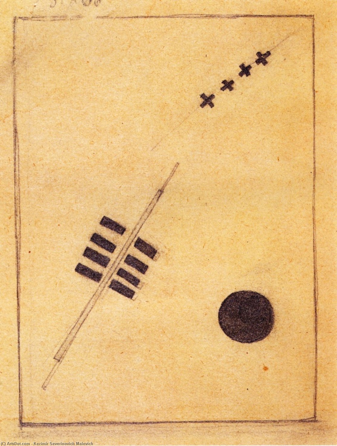WikiOO.org - Enciclopedia of Fine Arts - Pictura, lucrări de artă Kazimir Severinovich Malevich - Cosmos