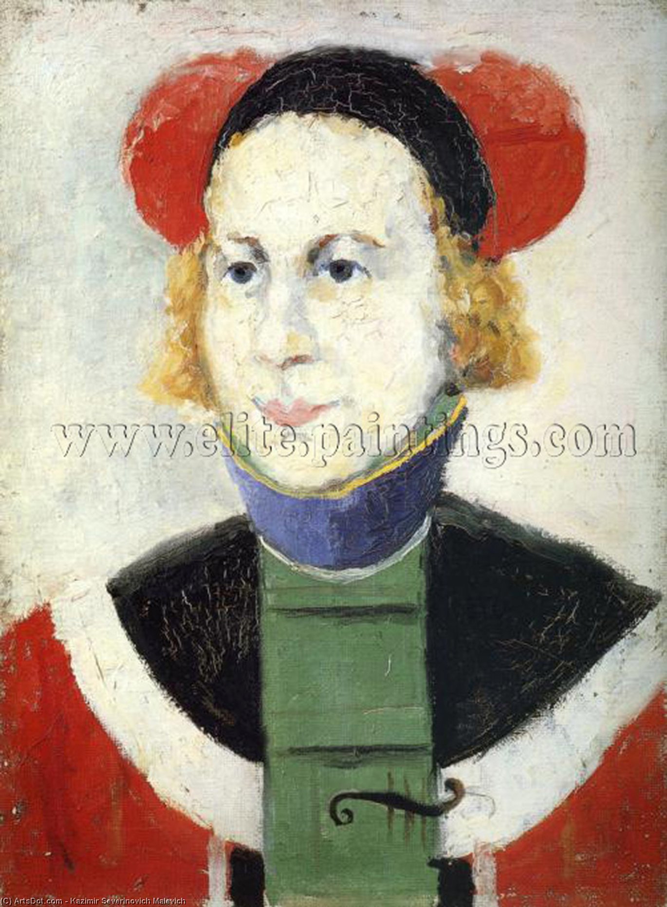 WikiOO.org - Encyclopedia of Fine Arts - Maleri, Artwork Kazimir Severinovich Malevich - Portrait