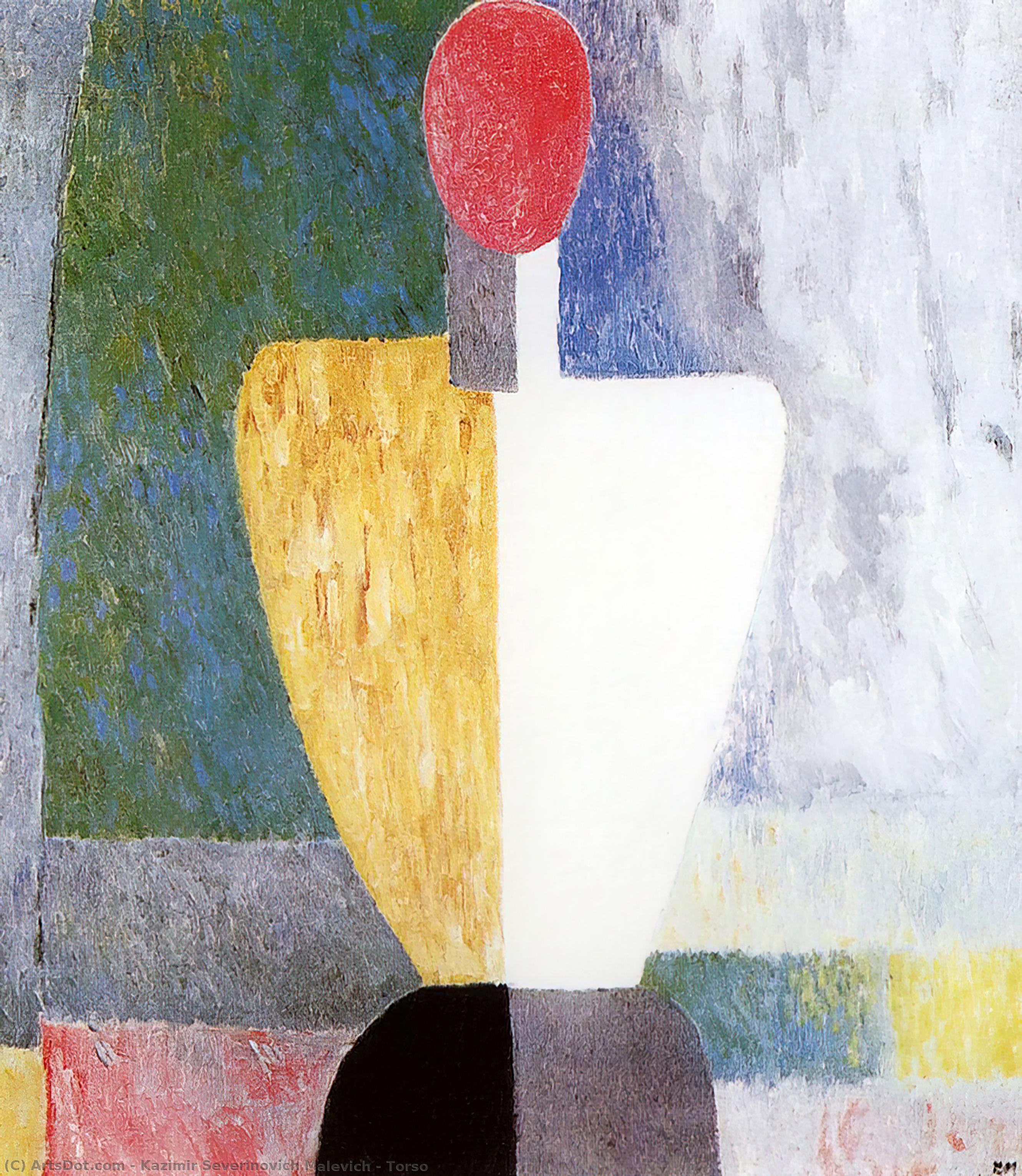 WikiOO.org - Enciclopedia of Fine Arts - Pictura, lucrări de artă Kazimir Severinovich Malevich - Torso