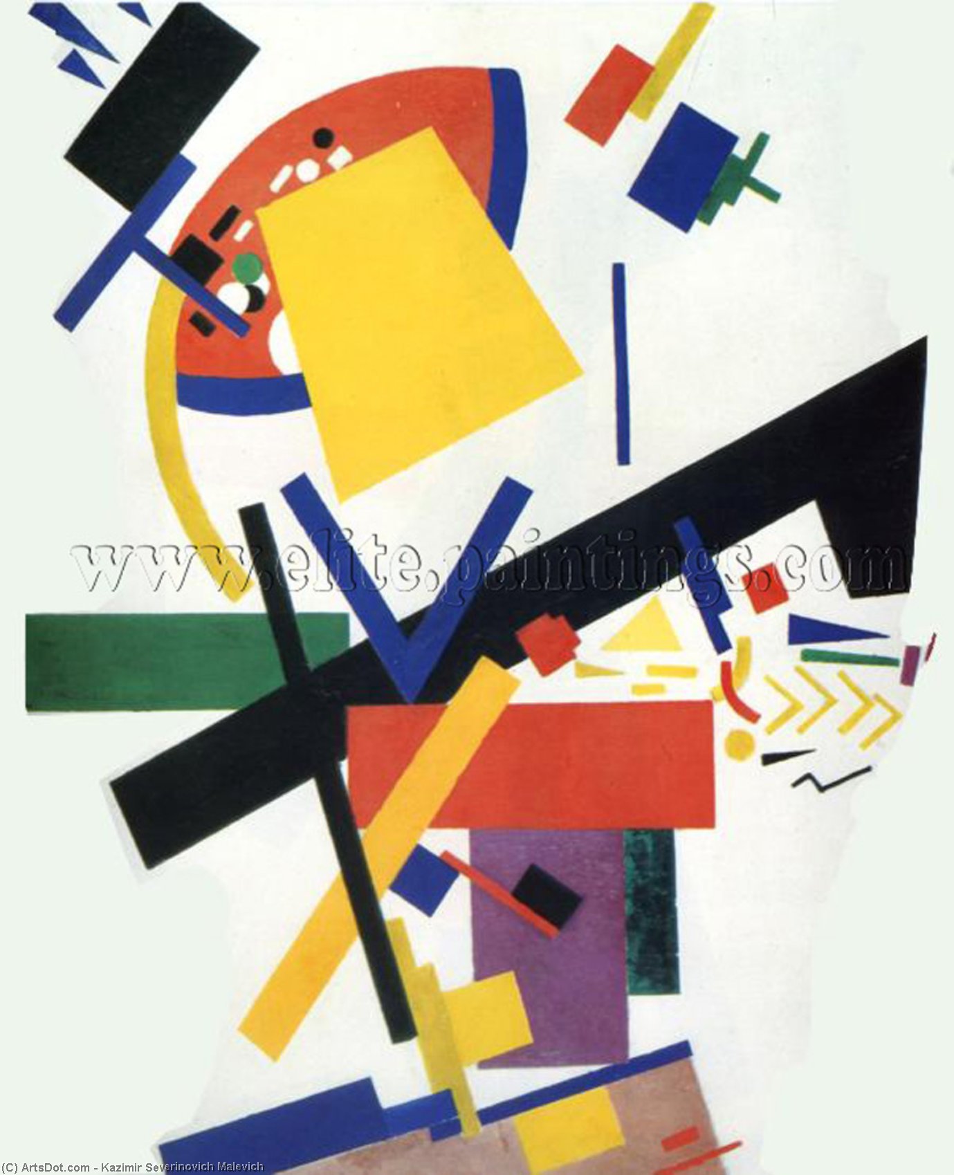 WikiOO.org - Encyclopedia of Fine Arts - Schilderen, Artwork Kazimir Severinovich Malevich - Suprematism