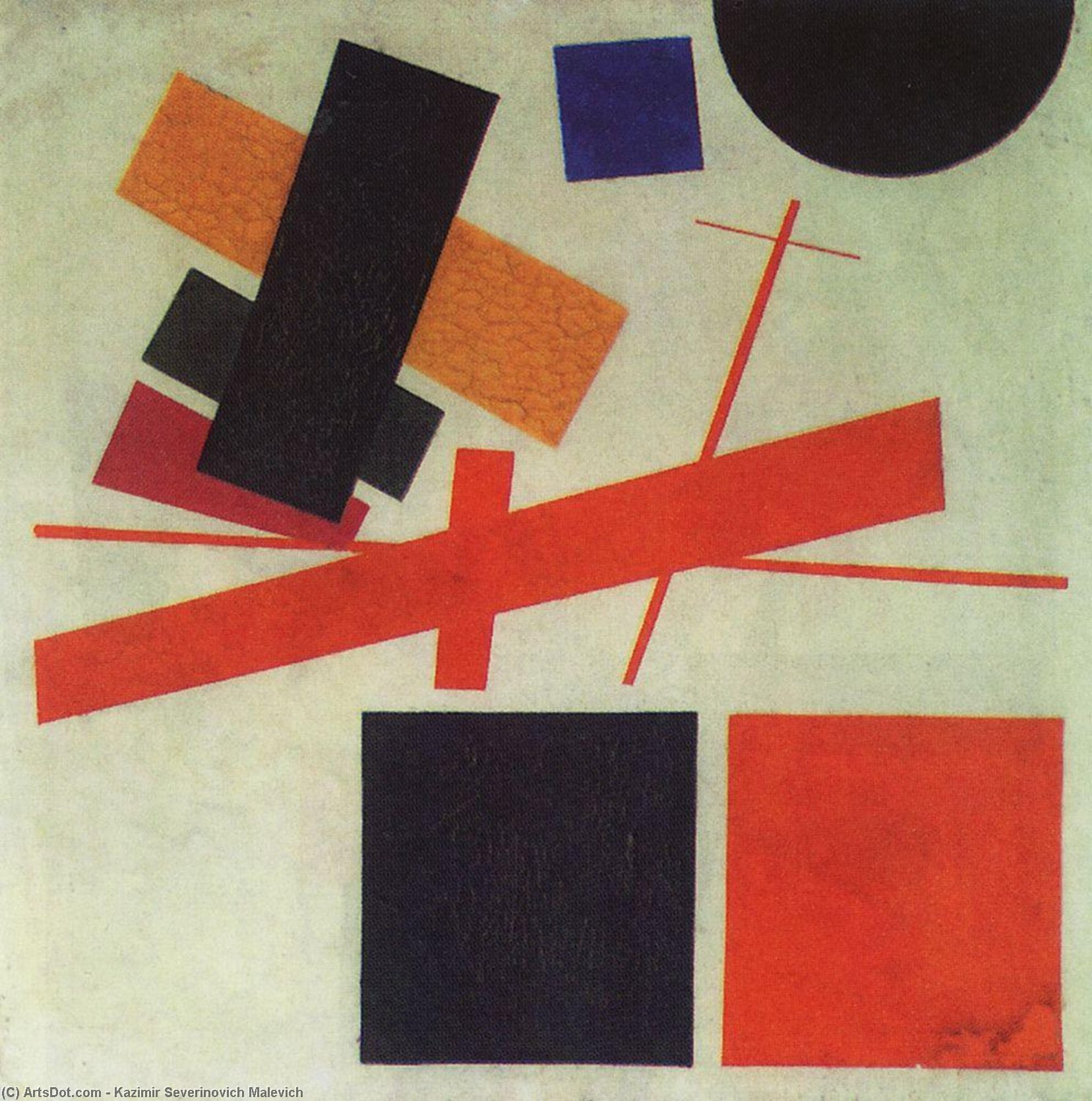 Wikioo.org - The Encyclopedia of Fine Arts - Painting, Artwork by Kazimir Severinovich Malevich - Suprematism (12)