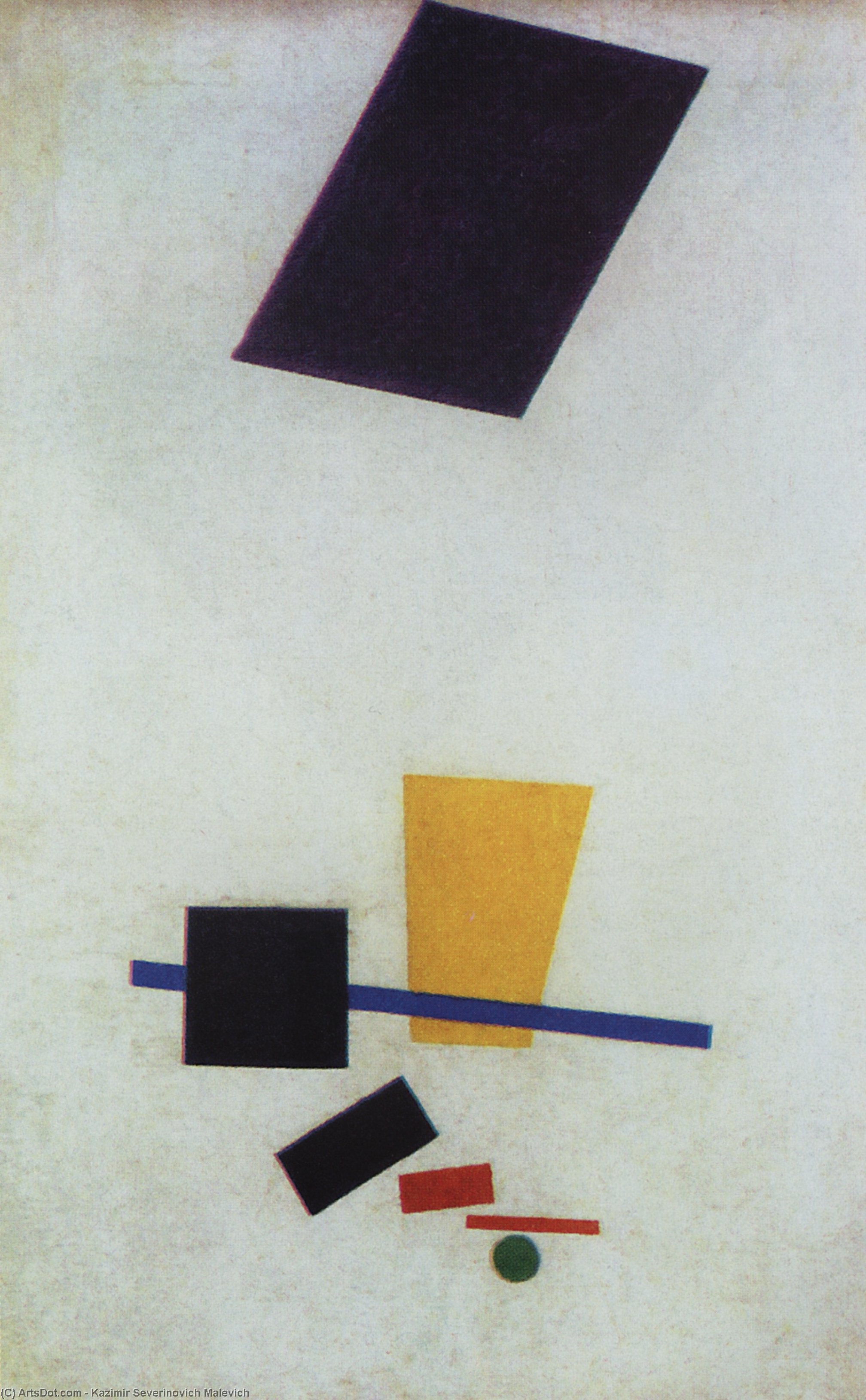 Wikioo.org - The Encyclopedia of Fine Arts - Painting, Artwork by Kazimir Severinovich Malevich - Suprematism (13)