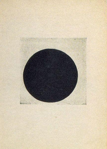 WikiOO.org - Encyclopedia of Fine Arts - Maleri, Artwork Kazimir Severinovich Malevich - Composition with a black circle