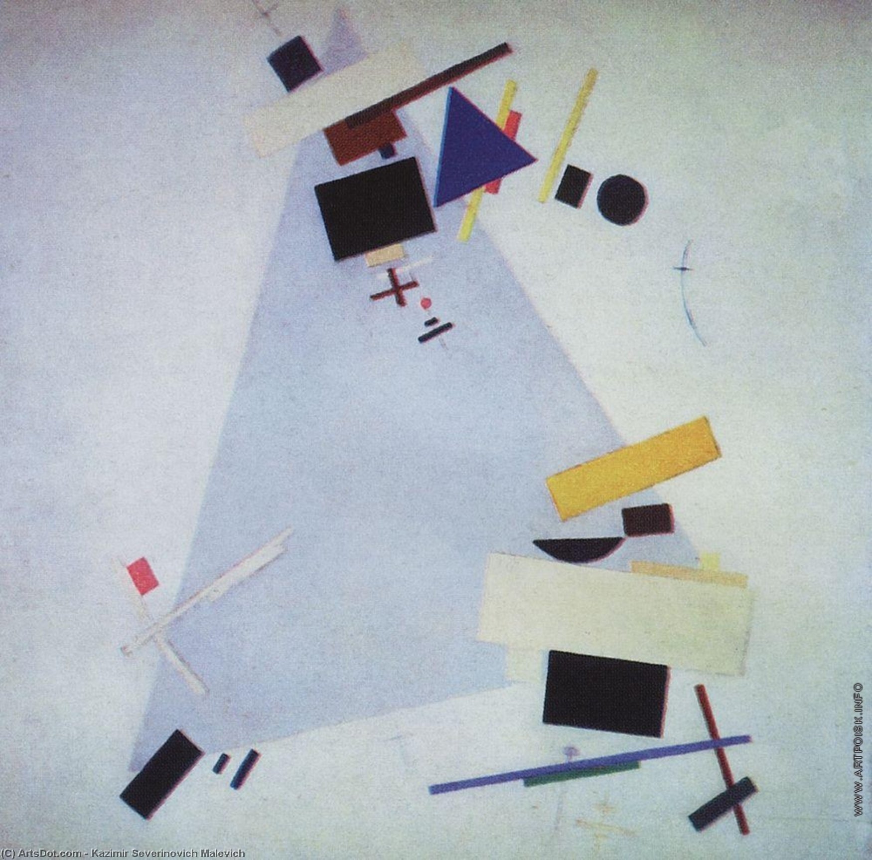Wikioo.org - The Encyclopedia of Fine Arts - Painting, Artwork by Kazimir Severinovich Malevich - Suprematism (17)