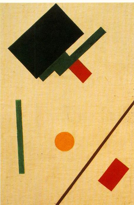 Wikioo.org – La Enciclopedia de las Bellas Artes - Pintura, Obras de arte de Kazimir Severinovich Malevich - Composición suprematista