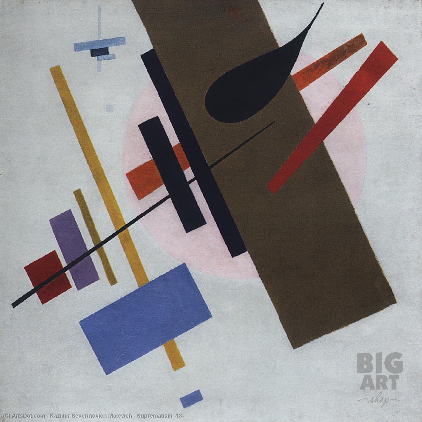 Wikioo.org - The Encyclopedia of Fine Arts - Painting, Artwork by Kazimir Severinovich Malevich - Suprematism (18)