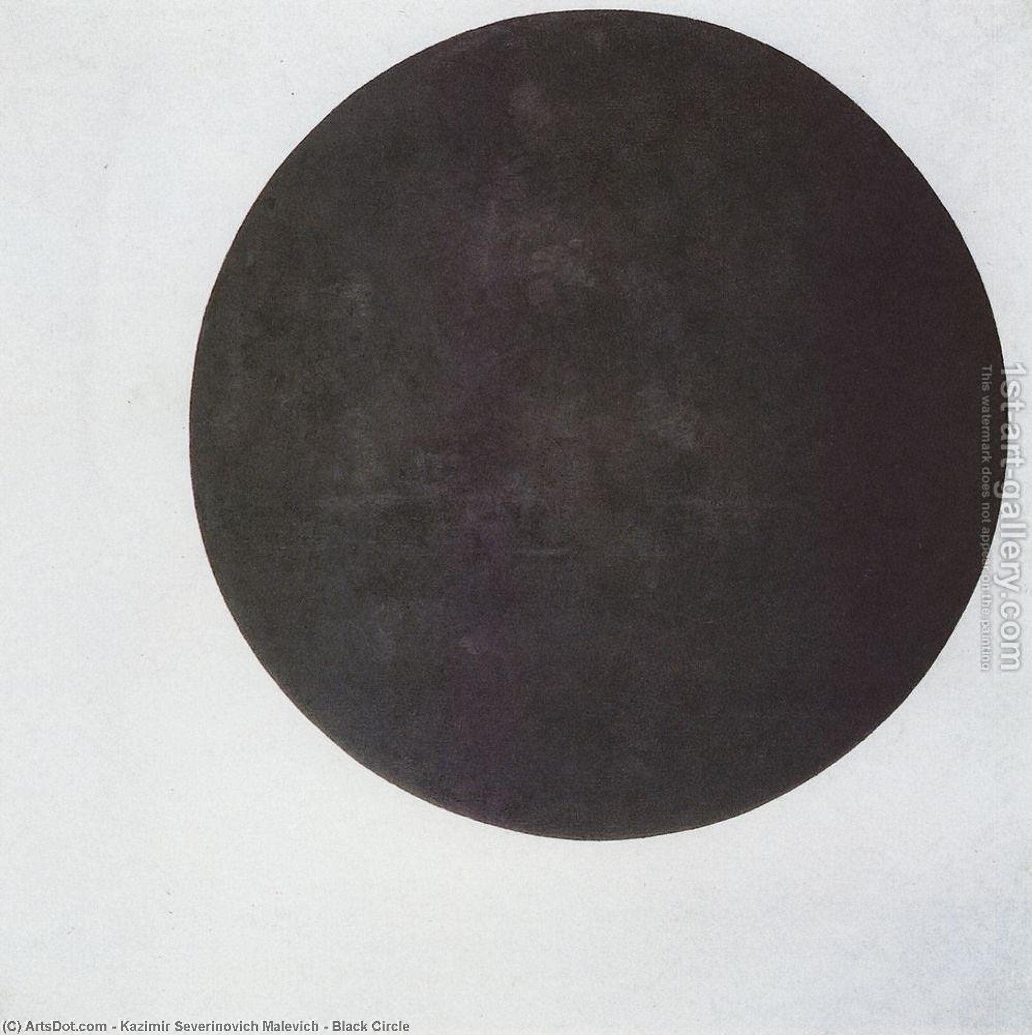 WikiOO.org - Εγκυκλοπαίδεια Καλών Τεχνών - Ζωγραφική, έργα τέχνης Kazimir Severinovich Malevich - Black Circle