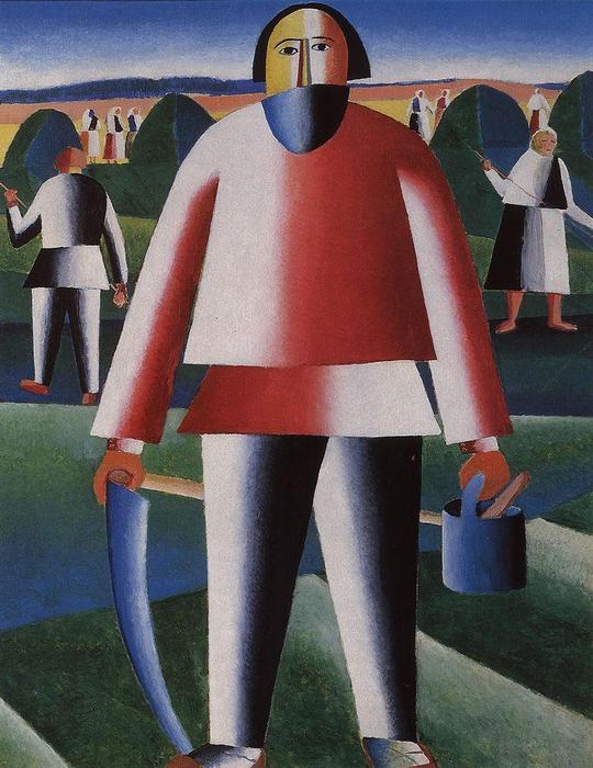 Wikioo.org - The Encyclopedia of Fine Arts - Painting, Artwork by Kazimir Severinovich Malevich - Haymaking