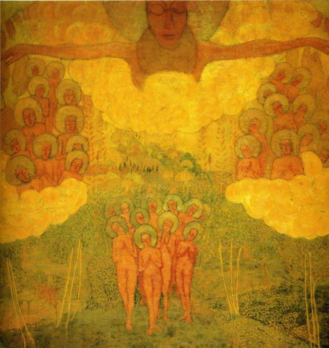 Wikioo.org – L'Enciclopedia delle Belle Arti - Pittura, Opere di Kazimir Severinovich Malevich - trionfo di Antartico  cieli