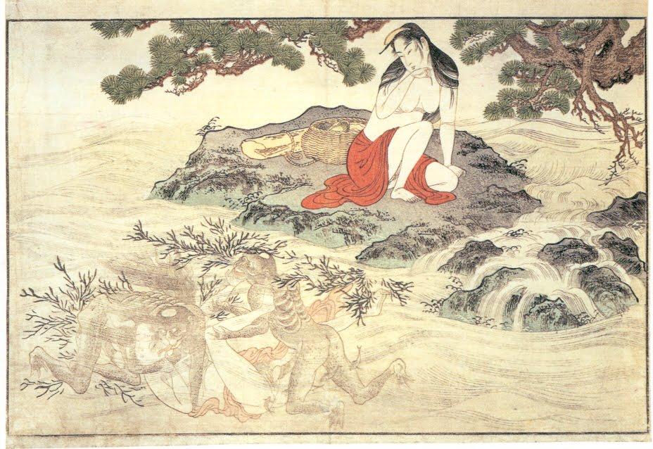 Wikioo.org - The Encyclopedia of Fine Arts - Painting, Artwork by Kitagawa Utamaro - Awabi divers